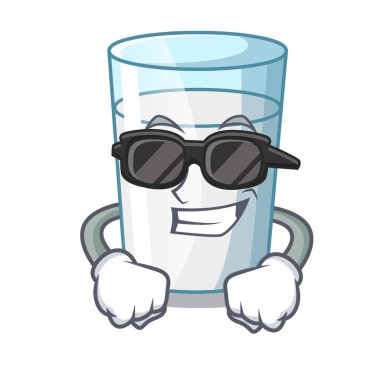 Süper cool protein zengin süt çizgi film cam