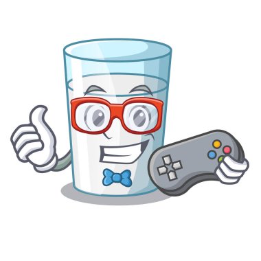 Oyun taze süt cam karikatür tablo