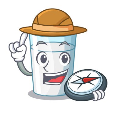 Explorer taze süt cam karikatür tablo