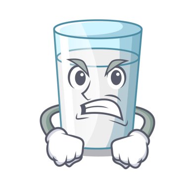 Kızgın taze süt cam karikatür tablo