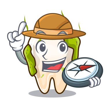 Explorer karikatür çürük diş restoratif tedavi öncesi