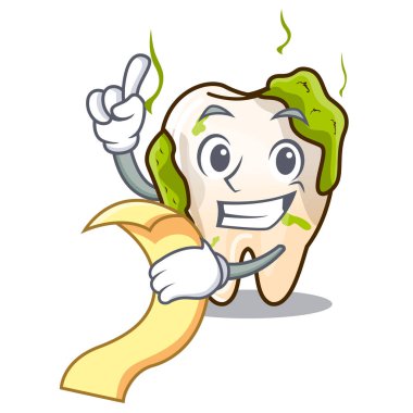 Menü karikatür çürük diş restoratif tedavi öncesi