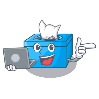 Dizüstü karakter doku kutusu ile ahşap zeminler üzerinde