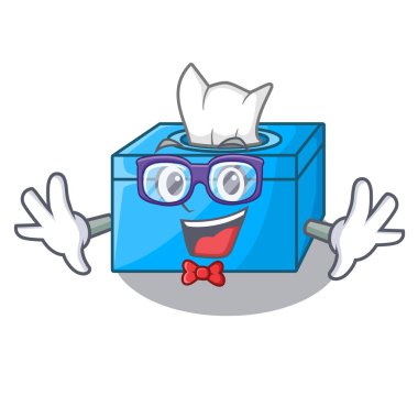 Geek karikatür doku kutusu Restoran