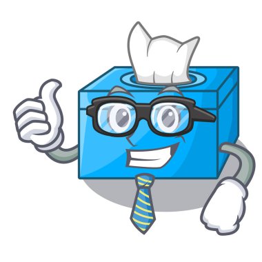 İşadamı karikatür doku kutusu Restoran