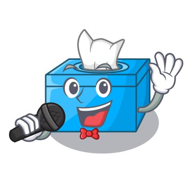 Şarkı karikatür doku kutusunda büfe