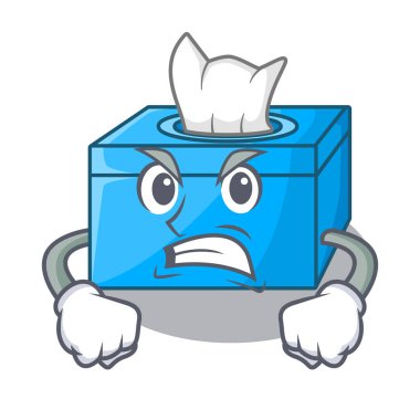 Kızgın çizgi film doku kutusunda büfe