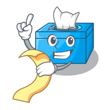 Menü karikatür doku kutusunda ile büfe