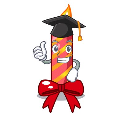 Mezuniyet karikatür Noel mumlar bir tablo