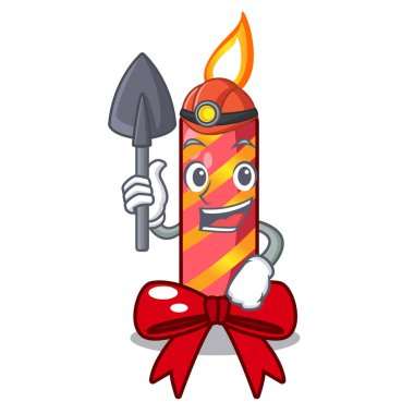 Madenci Noel mum Pide karikatür ile kombine