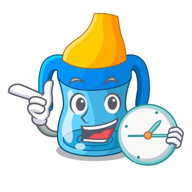 Saat çizgi film içki eğitim Kupası ile bebek