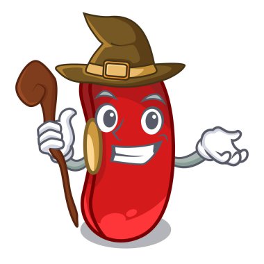 Cadı kırmızı fasulye karikatür Kupası