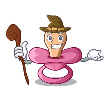 Cadı çizgi film emzik yeni doğmuş bir bebek için