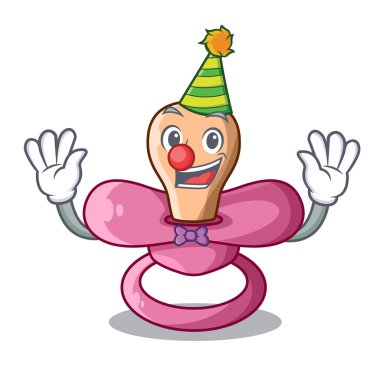 Maskot izole Palyaço Bebek silikon emzik