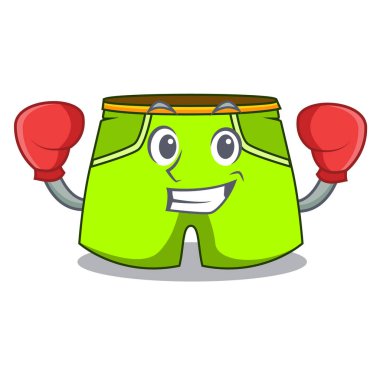 Boks karakter stili kısa pantolon mekân için