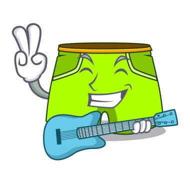 Gitar karikatür şort tarzı yüzme için ile