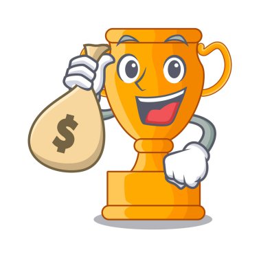 Para çantası karakter altın kupa Ödülü ile rekabet