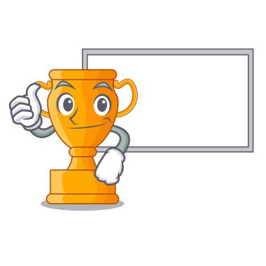 Başparmak yukarıya için rekabet kurulu karakter altın kupa Ödülü ile