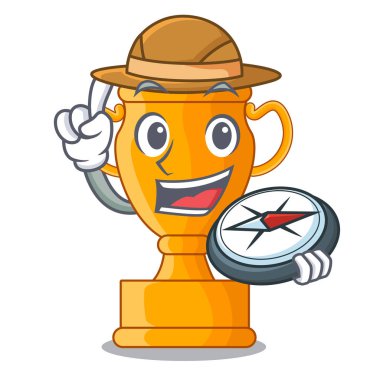 Çizgi film masada Explorer şampiyon altın kupa