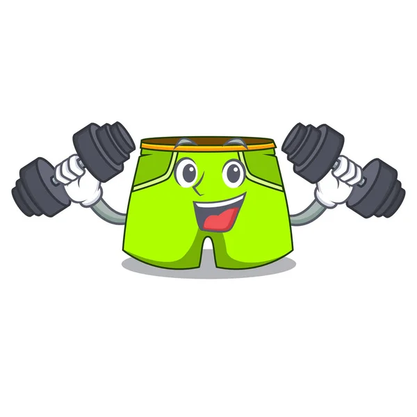 Fitness gaya karakter celana pendek untuk hang out - Stok Vektor