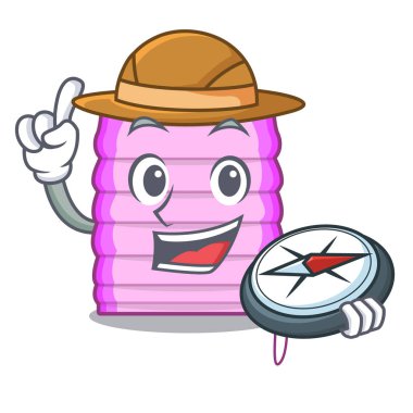 Çizgi film vektör çizim Gezgini yeni ev window ile kör