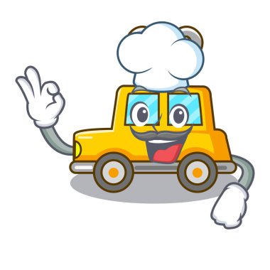 Tablo vektör çizim karikatür clockwork oyuncak araba alışveriş