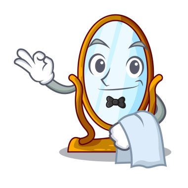 Garson karikatür büyük antika ayna çerçevesi