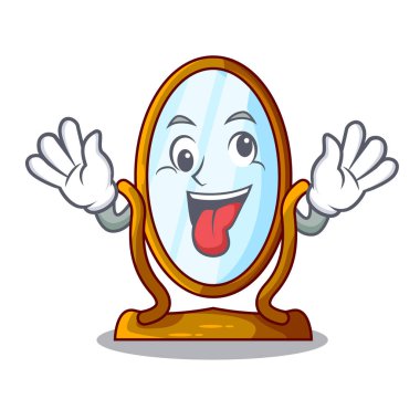 Maskot izole deli büyük pansuman ayna