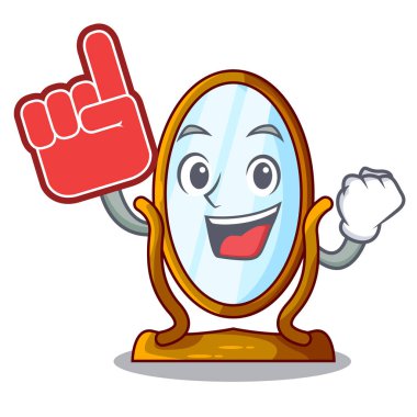 Maskot izole köpük parmak büyük pansuman ayna