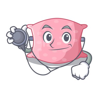 Doktor karakter sevimli yastık yatak