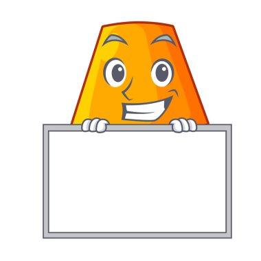 Yönetim Kurulu karakter masa ofis lambası kapalı vektör çizim ile sırıtarak