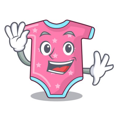 Çizgi film bebek giysileri askı raf sallayarak