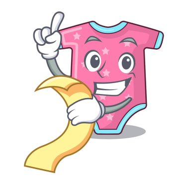 Menü karikatür bebek giysileri ile yenidoğan