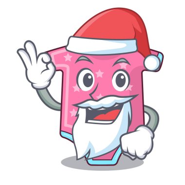 Noel baba bebek yün giysi maskotu izole