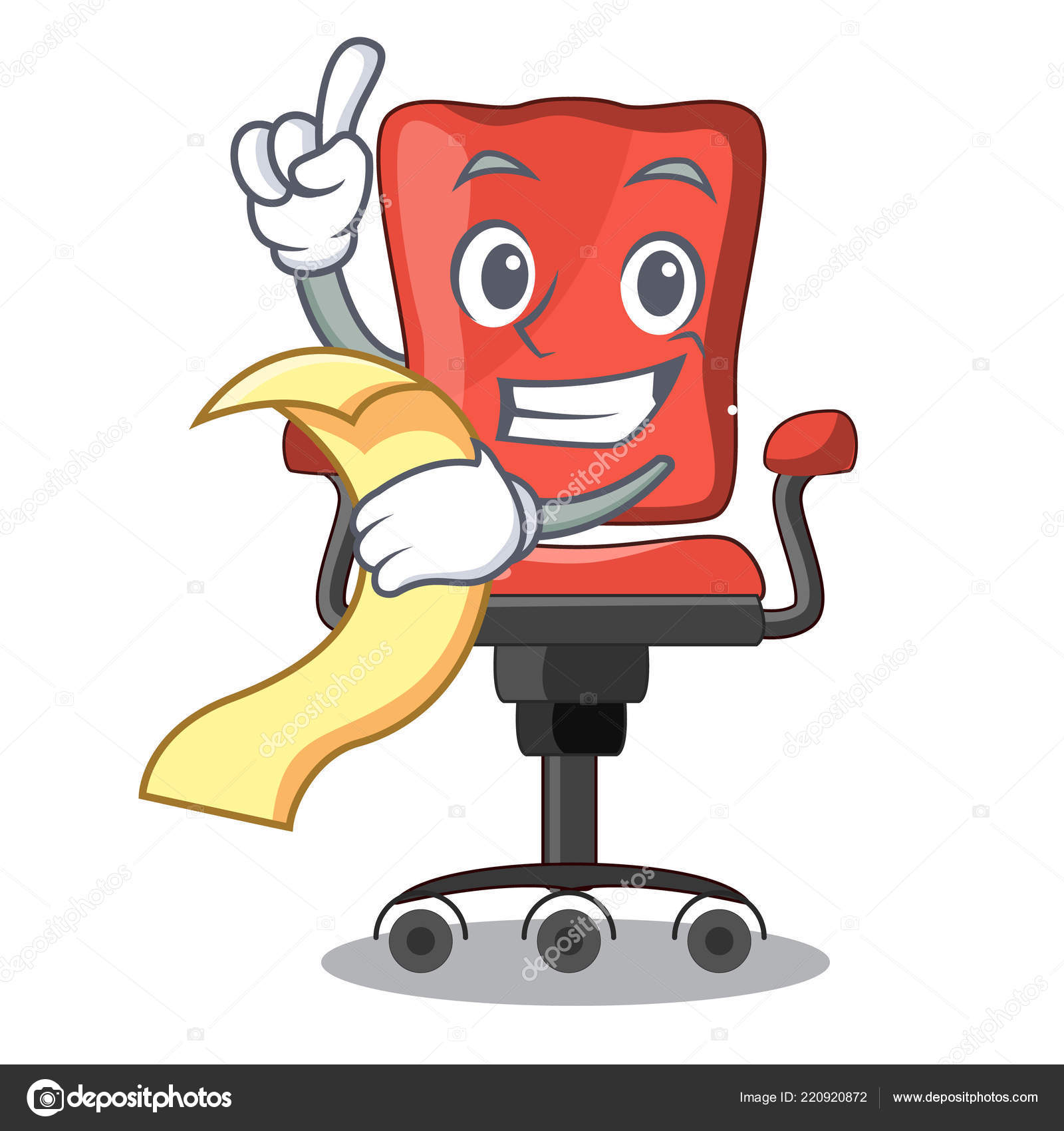 Com A Cadeira De Mesa De Desenho De Menu Na Moderna Sala De