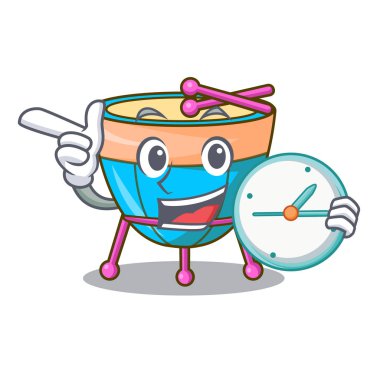 Orkestra grubunda saat çizgi film timpani ile