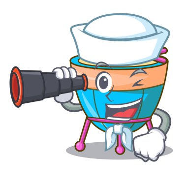 Denizci dürbün karikatür timpani stüdyo müzik ile