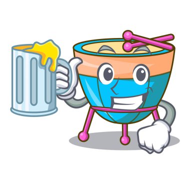 Suyu karikatür timpani ile stüdyo müzik