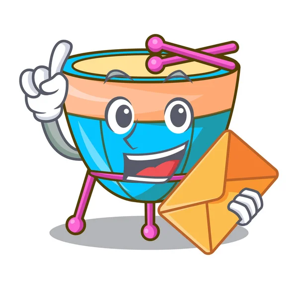 Zarf karikatür timpani ile orkestra grubu