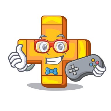 Oyun artı işareti ek sembolü çizgi film