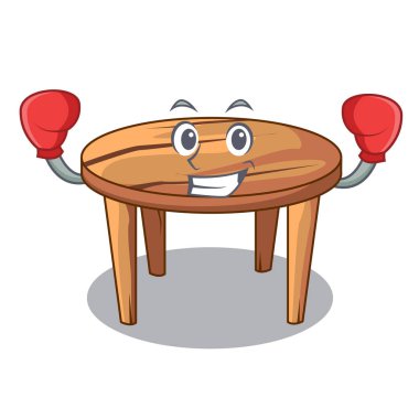 Boks karakter ahşap masa restoranda