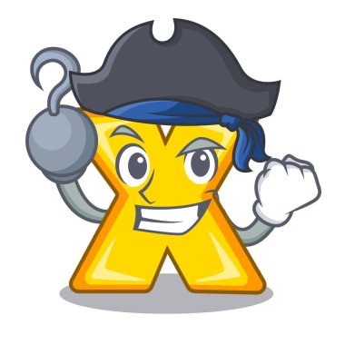 Korsan karakter karikatür çarpma işareti için logo