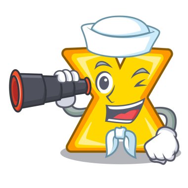 Denizci ile dürbün karikatür çarpma işareti için matematik hesapla.