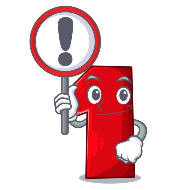 İşareti karakteri ile bir platform üzerinde numara