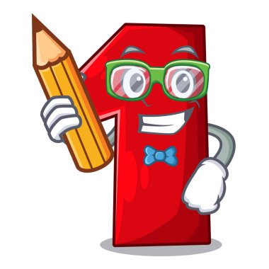 Öğrenci numaralı işaret parmağı karikatür