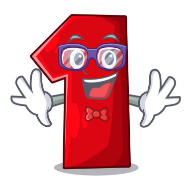 Geek numaralı işaret parmağı karikatür