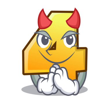 Evin dördüncü şekil vektör çizim karikatür