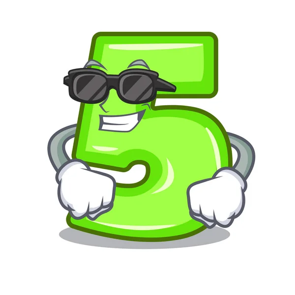 Super cool cartoon house number five on wall vector illustration - Stock  Image - Everypixel