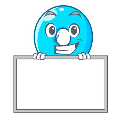 Kurulu ile karakter vektör çizim sıfır numaraya sırıtarak