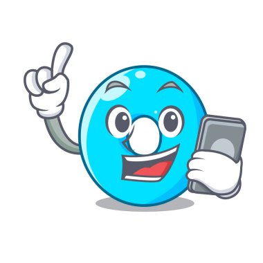 İle telefon numarası sıfır karakter vektör çizim üzerinde